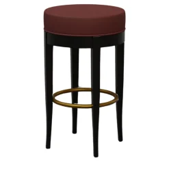 5331 Black & Burgundy Bar Stool by Centro Ricerche MAAM