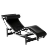 4 Chaise Longue À Reglage Continu By Le Corbusier & Pierre Jeanneret & Charlotte Perriand - Black Leather