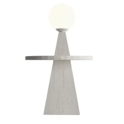 1512 Coffee Table and Floor Lamp in White Marble By Sissy Daniele