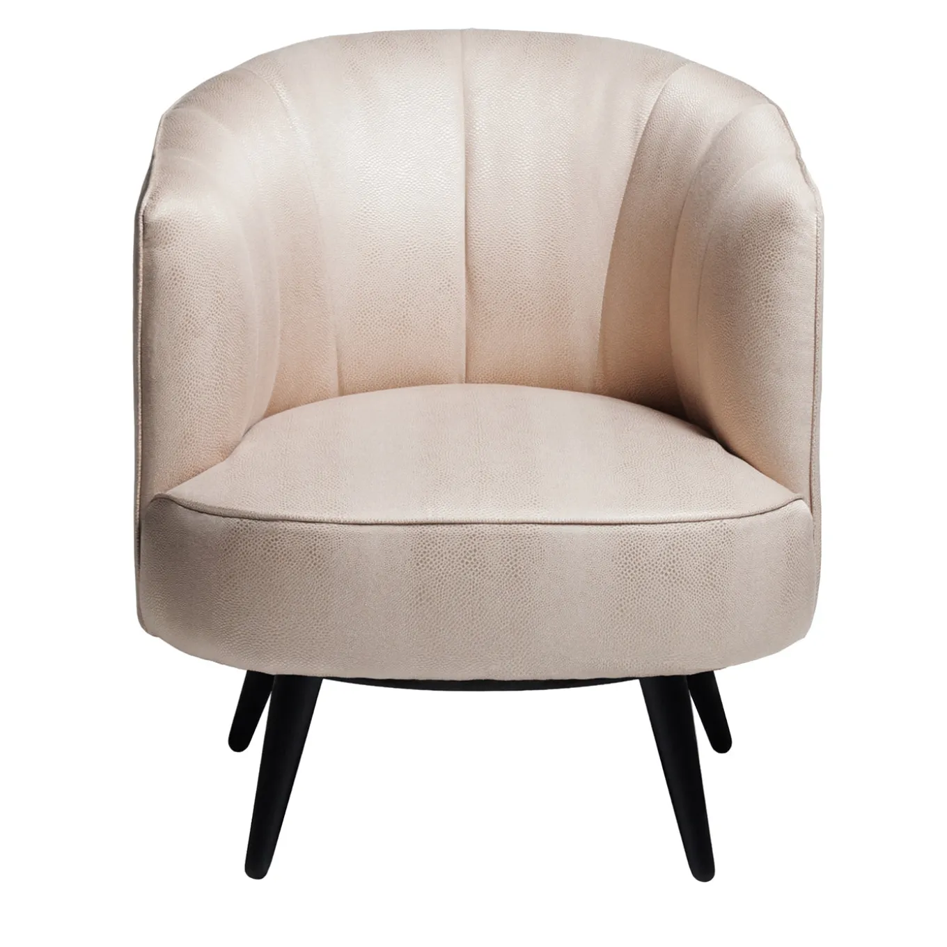 1650 Cordi Light Pink Leather Lounge Chair