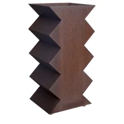 2 Corten Steel Vase Holder