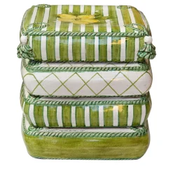 4 Cushion Green Seat Sculpture