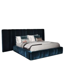 5050 Italo Blue Upholstered Bed