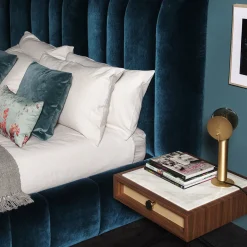 5050 Italo Blue Upholstered Bed