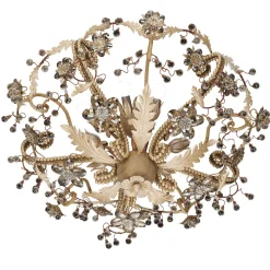 365 10-Light Floral Bohemian Crystal Ceiling Lamp