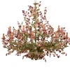 261 24-Light Floral Polychrome Chandelier