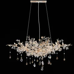 1482 8-Lights White Suspension Lamp