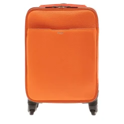 360 Orange Leather Cabin Bag