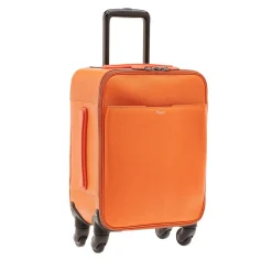 360 Orange Leather Cabin Bag