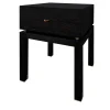 102 TNT Black Bedside Table