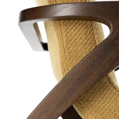 1938 Yellow and Brown Armchair by Franco Albini