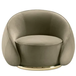 Abbracci Gray Armchair by Lorenza Bozzoli