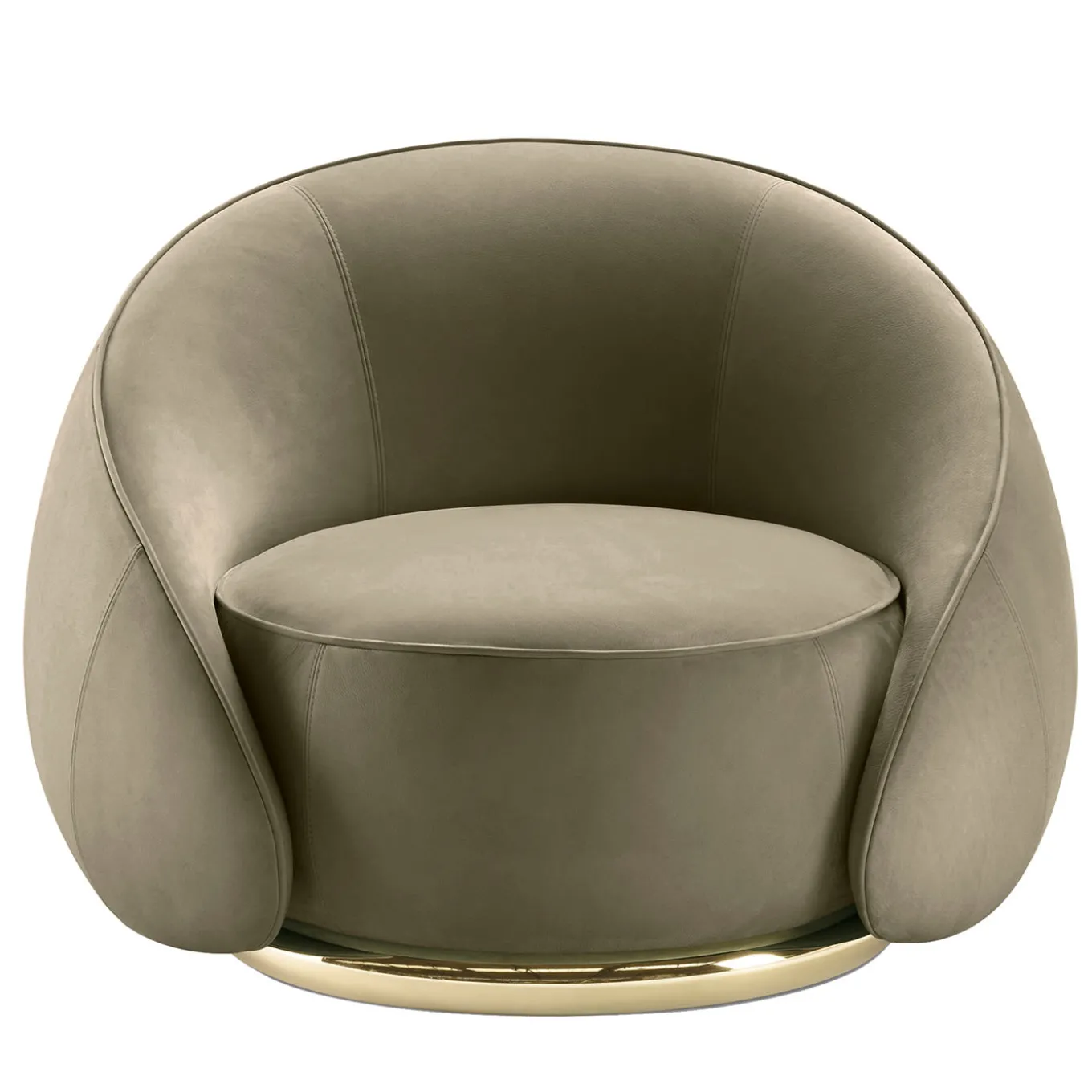 Abbracci Gray Armchair by Lorenza Bozzoli