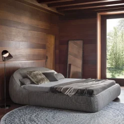 Abbracci Gray Bed by Lorenza Bozzoli