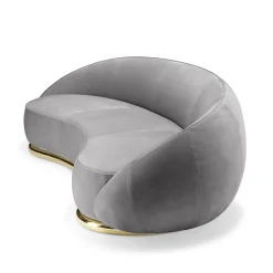 Abbracci Gray 3-Seater Sofa