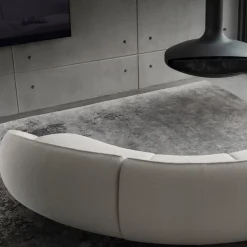 Abbracci 4-Module White Sofa by Lorenza Bozzoli