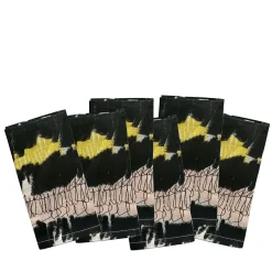 Abstract Set of 6 Polychrome Napkins