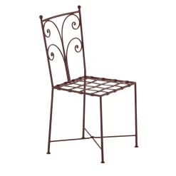Acanta Wrought Iron Brown Chair