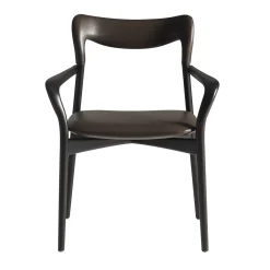 Achille Dark Leather Chair