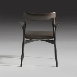 Achille Dark Leather Chair