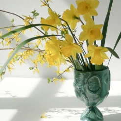 Acini Green Ceramic Vase Holder