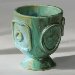 Acini Small Green Ceramic Vase Holder
