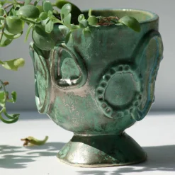 Acini Small Green Ceramic Vase Holder