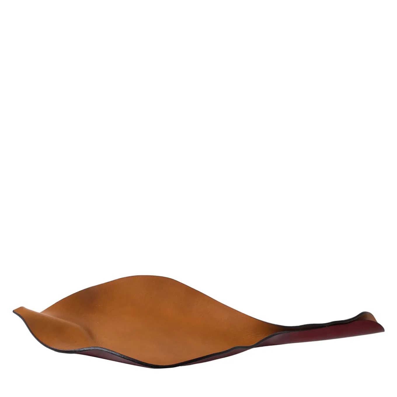 Acqua Leaf Small Two-Toned Vide Poche by Oscar Maschera