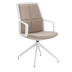 ADELE BEIGE MEETING CHAIR by ORLANDINIDESIGN