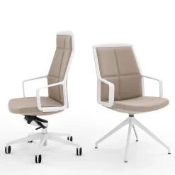 ADELE BEIGE MEETING CHAIR by ORLANDINIDESIGN