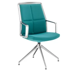 ADELE BLUE-GREEN MEETING CHAIR #2 by ORLANDINIDESIGN