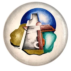 Aeroplani-Fillia Futurism Ceramic Decorative Plate