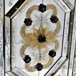 Afrodite Gold Murano Glass Dresser