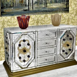 Afrodite Gold Murano Glass Dresser