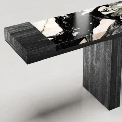 After All Notre Dame Marble And Wood Large Console