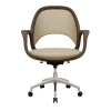 Agatha Ash Wood Swivel Office Chair