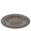Aged Green Pompeii Copper Charger Plate