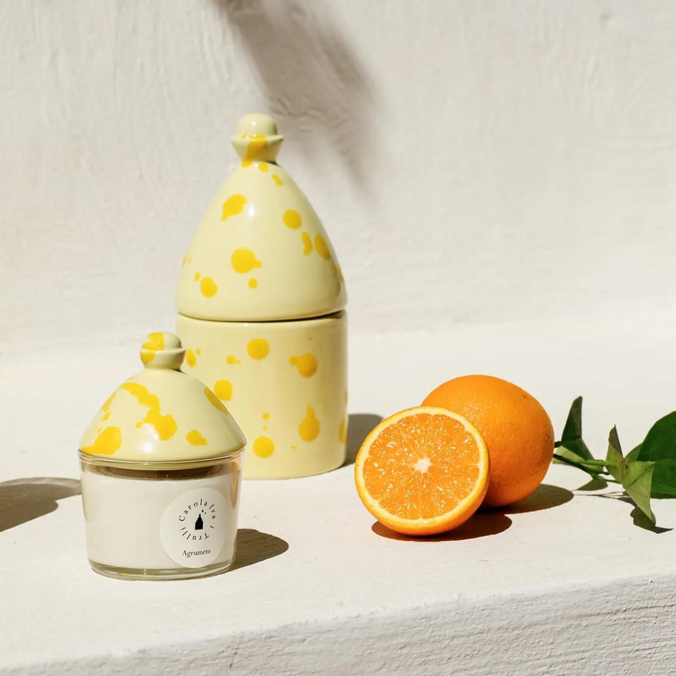 Agrumeto Scented Candle with Ceramic Lid