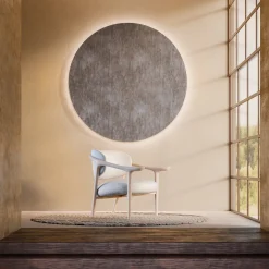 Aida Beige Lounge Chair by Libero Rutilo