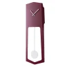 AIKA Ruby Red Steel Pendulum Wall Clock