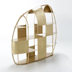 Airframe Brushed Brass Bookcase By PIO&TITOTOSO