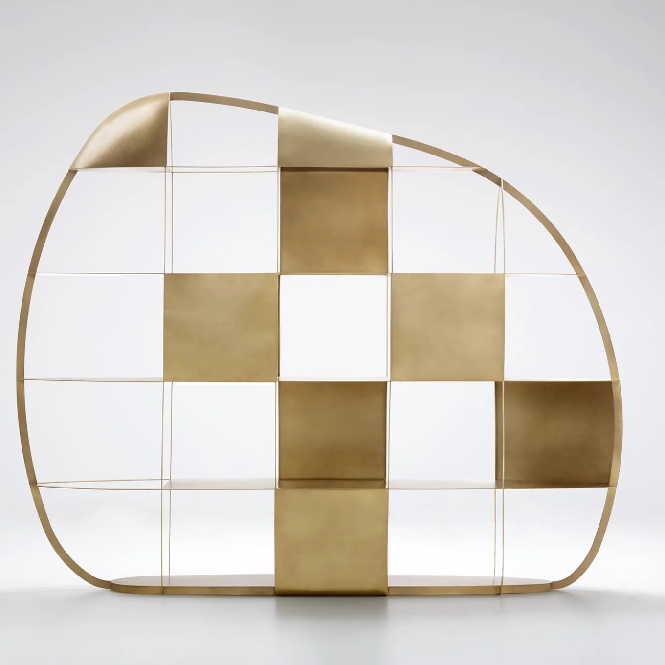 Airframe Brushed Brass Bookcase By PIO&TITOTOSO