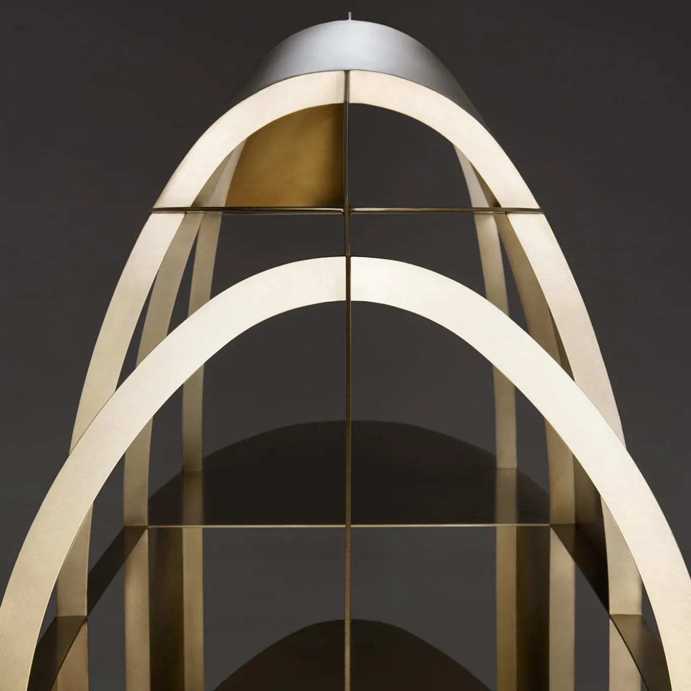 Airframe Brushed Brass Bookcase By PIO&TITOTOSO