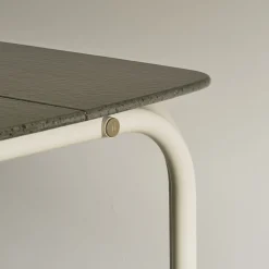 Alì Earth Green Lava Stone Outdoor Dining Table by Lorenza Bozzoli