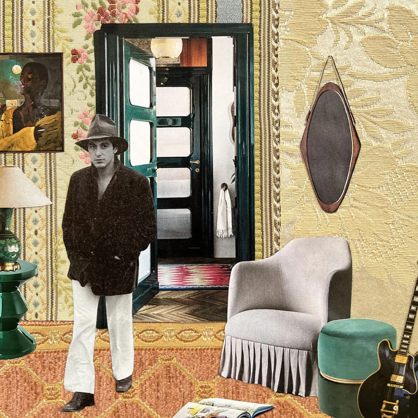 Al Pacino Collage with Recycled Materials