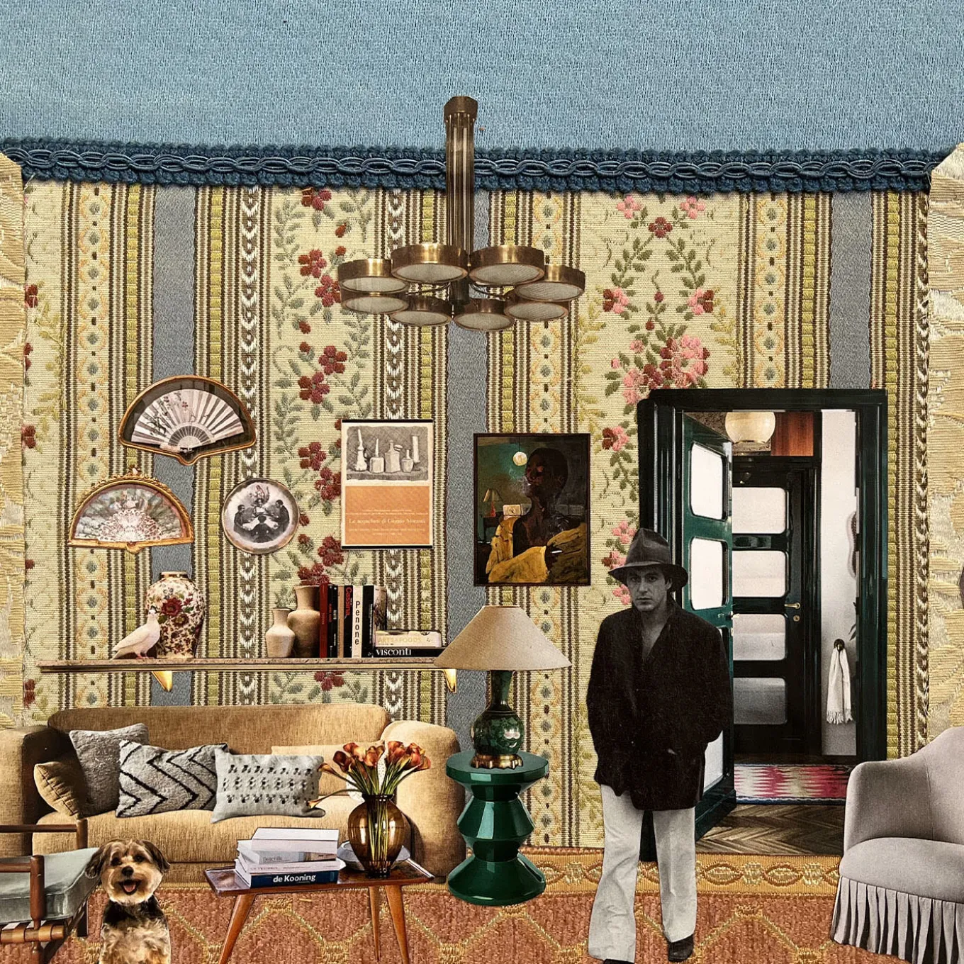 Al Pacino Collage with Recycled Materials