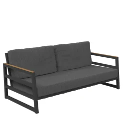 Alabama Alu 2-Seater Outdoor Sofa Dark Gray