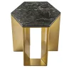 Alato Black and Gold Side Table by Antonio Saporito