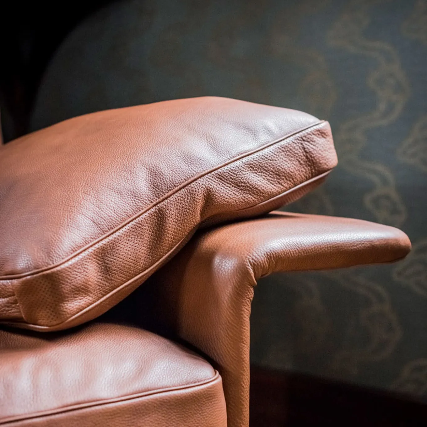 Alato Brown Leather Sofa