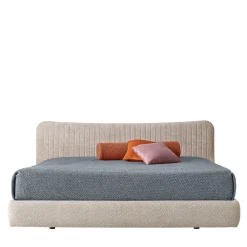 Alba Bouclé Oyster Bed with Havana Walnut Accents